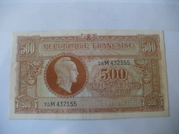 500F MARIANNE TYPE 1945 LETTRE M - Altri & Non Classificati