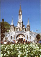 Delcampe - FRANCE CPM Lourdes Basiliques Notre-Dame Du Rosaire - Monumente