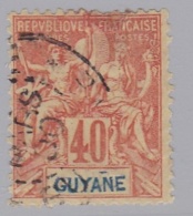 GUYANE  :  Yvert 39 (o)  Cote 18€ - Usati