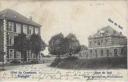 Delcampe - Bastogne   -   Hôtel Du Commerce.   -   Gare Du Sud   -   RELAIS STEMPEL  -  Benonchamps  1902 Naar  Gand. - Bastogne
