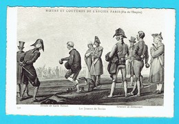 Delcampe - CPA Moeurs Et Coutumes De L'ancien Paris Les Joueurs De Boules , Pétanque - Boule/Pétanque
