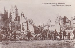 Delcampe - CPA Louvain Après Le Passage Des Barbares - Emplacement Des Halles Aôut 1914 (39017) - Leuven
