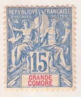 Grande Comore - Comores 1897 Y&T N°6 - Michel N°6 * - 15c Type Sage - Nuovi