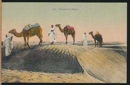 Delcampe - °°° 13099 - CAROVANA NEL DESERTO °°° - Libyen