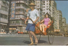 Delcampe - CHINE--HONG KONG--rickshaw In Hong Kong---voir 2 Scans - China (Hongkong)