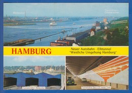 Delcampe - Deutschland; Hamburg; Multibildkarte Mit Neuer Autobahn - Mitte