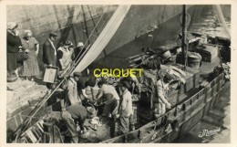 Delcampe - 29 Douarnenez, Arrivée D'un Bateau De Pêche, Beau Plan Des Marins Qui Déchargent Le Poisson - Douarnenez
