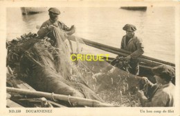Delcampe - 29 Douarnenez, Un Bon Coup De Filet, Beau Plan Des Pêcheurs - Douarnenez