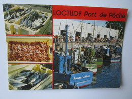 Delcampe - Loctudy 29125. Le Port De Peche Et La Criee. Jack Postmarked 1980 - Loctudy