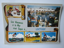 Delcampe - Loctudy 29125. Arrivage De Bateaux De Peche A La Criee. Jack Postmarked 1984 - Loctudy