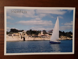 Delcampe - MESCHERS, Charente Maritime,  Voilier De Plaisance Devant L' Ecomusee Des Grottes De Matata, TTB - Meschers