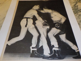 PHOTO BOXE ROBERT LANGLOIS ET UMEZ CHARLES  1955 - Autres & Non Classés