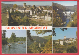 Delcampe - CPM-19- Souvenir D' ARGENTAT- MULTIVUES -* 2 SCANS *** - Argentat