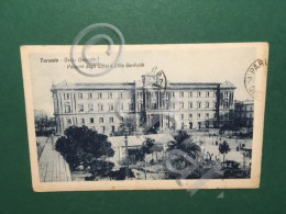 Delcampe - Cartolina Taranto - Corso Umberto I- Palazzo Degli Uffici Villa Garibaldi - 1919 - Taranto