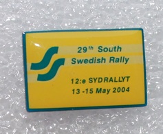 Pin's 29 Th South Swedish Rallye . 13/15 Mai 2004 . Rallye De Suède - Renault