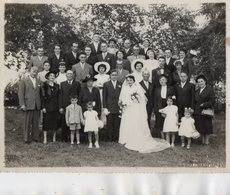 PHOTO 450 - Photo Originale - Mariage - Mariés Et Familles - Photo Studio ANTOINE à DOUE - LA - FONTAINE - Personnes Anonymes