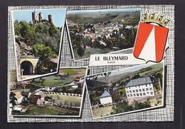 Delcampe - CPSM 48 - LE BLEYMARD - TB CP Multivue Dont Vue Générale , Eglise , Camp De Vacances , Cours Complémentaire 1963 - Le Bleymard