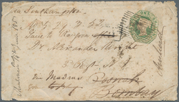 Birma / Burma / Myanmar: 1852. Envelope (roughly Opened, Soiled) Addressed To '3rd Regiment, North I - Myanmar (Birmanie 1948-...)