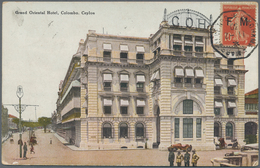 Ceylon / Sri Lanka: 1930. Picture Post Card Of ‘Grand Oriental Hotel, Colombo' Addressed To Saigon B - Sri Lanka (Ceylon) (1948-...)