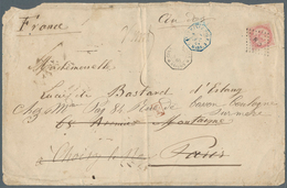 Französisch-Indochina: 1868. Large Envelope (opening Faults) Addressed To Choisy-le-Roy, France Bear - Covers & Documents