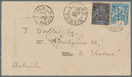 Französisch-Indochina: 1896 Cover From Laokay (now Vietnam) To Vienna, Austria Via Yen-Bai, Hanoi, H - Covers & Documents