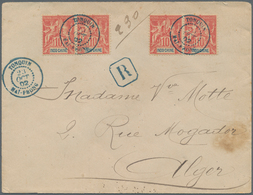 Französisch-Indochina: 1902. Registered Envelope Addressed To Algeria, North Africa Bearing Lndo-Chi - Briefe U. Dokumente