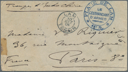 Französisch-Indochina: 1904. Stamp-less Envelope Addressed To France Endorsed 'Troupes D'Indo-Chine' - Lettres & Documents