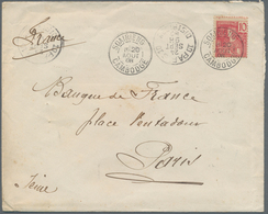 Französisch-Indochina: 1908. Envelope Addressed To France Bearing French Indo-China SG 34, 10c Rose - Storia Postale