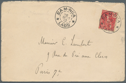 Französisch-Indochina: 1912. Envelope Addressed To Paris Bearing French Indo-China SG 34, 10c Red Ti - Covers & Documents