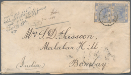 Hongkong - Treaty Ports: Hankow, 1900, QV 10 C. Ultra (2) Tied "HANK(OW) C FE 26 01" To Cover To Bom - Altri & Non Classificati