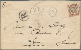 Hongkong - Treaty Ports: 1905. Registered Envelope Addressed To France Bearing SG 83, 20c Slate And - Autres & Non Classés