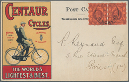 Hongkong - Treaty Ports: 1907. Advertising Post Card For 'Centaur Cycles / The World's Lightest & Be - Other & Unclassified