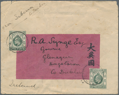 Hongkong - Treaty Ports: 1912. Envelope Addressed To Ireland Bearing Hong Kong SG 92, 2c Deep Green - Other & Unclassified