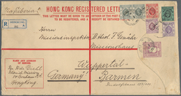 Hongkong - Ganzsachen: 1928 Postal Stationery Registered Envelope 10c. Violet, Largest Size (292x152 - Postwaardestukken