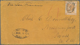 Hongkong - Besonderheiten: 1870, Blue Oval Framed "STAMPED BY / HER & Co. / MANILA" On Cover W. 1865 - Other & Unclassified