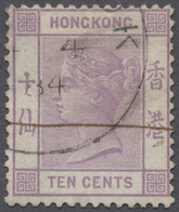 Hongkong - Besonderheiten: BRITISH POST OFFICE IN BANGKOK 1884. Hong Kong Queen Victoria 10c Dull Ma - Altri & Non Classificati