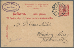 Hongkong - Besonderheiten: 1907, Incoming Mail, "SINGAPORE TO HONG KONG C 2 MR 07" Marine Sorter On - Sonstige & Ohne Zuordnung