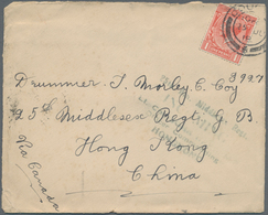 Hongkong - Besonderheiten: 1918. Envelope (back Flap Missing) Written From Douglas, Isle Of Man Addr - Altri & Non Classificati