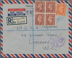 Hongkong - Besonderheiten: 1950. Registered Air Mail Envelope Addressed To London Bearing Great Brit - Altri & Non Classificati