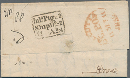 Indien - Vorphilatelie: 1827/1830, Two Entire Letters From London To Calcutta, With The First One Da - ...-1852 Prefilatelia