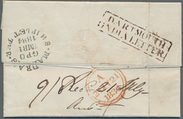 Indien - Vorphilatelie: 1834. Pre-stamp Folded Letter Written From Madras Dated '26th Feb 1834' Addr - ...-1852 Prephilately