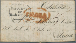 Indien - Vorphilatelie: 1844 Letter From ???, Forwarded By Remington & Co., Bombay (framed Handstamp - ...-1852 Préphilatélie