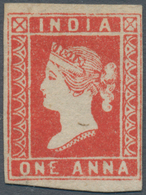 Indien: 1854 Lithographed 1a. Red, Die I, Unused Without Gum As Issued, Fresh Colour, Complete To Wi - 1852 Sind Province