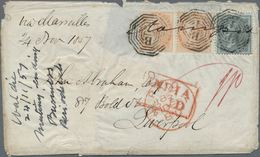 Indien: 1857. Envelope (small Faults) Written From Calcutta Dated '24th Nov 1857' Addressed To Liver - 1852 Provincie Sind