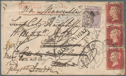 Indien: 1858. Envelope Addressed (back Flap Partly Missing, Stamps Faults) To 'Her Majesty's XXth Re - 1852 District De Scinde