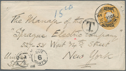 Indien - Used Abroad: Burma 1901. Indian Postal Stationery Envelope 'one Anna On 2a6p' Yellow Cancel - Autres & Non Classés