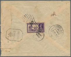 Indien - Used Abroad: DUBAI, 1943. Air Mail Envelope Addressed To Bombay Bearing Lndia SG 252, 2a6p - Andere & Zonder Classificatie