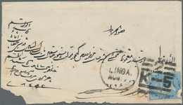 Indien - Used Abroad: LINGA (PERSIA) 1887, ½a. Blue On Cover From "LINGA AUG..." To Bombay With Arri - Sonstige & Ohne Zuordnung