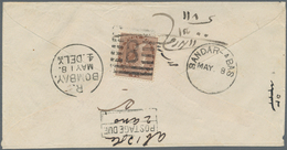 Indien - Used Abroad: Persia 1883. Envelope Addressed To Bombay Bearing India SG 59, 1a Brown Tied B - Other & Unclassified