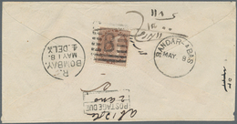 Indien - Used Abroad: Persia 1883. Envelope Addressed To Bombay Bearing India SG 59, 1a Brown Tied B - Autres & Non Classés